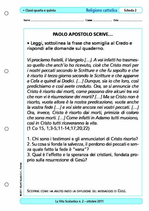 Paolo apostolo scrive... | Giunti Scuola Paolo apostolo scrive... | Giunti Scuola