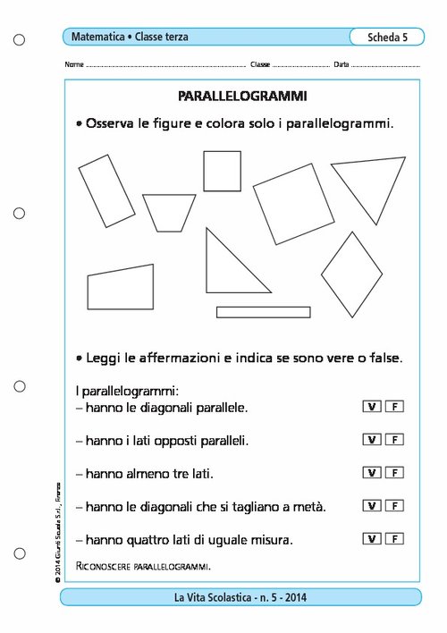 Parallelogrammi | Giunti Scuola