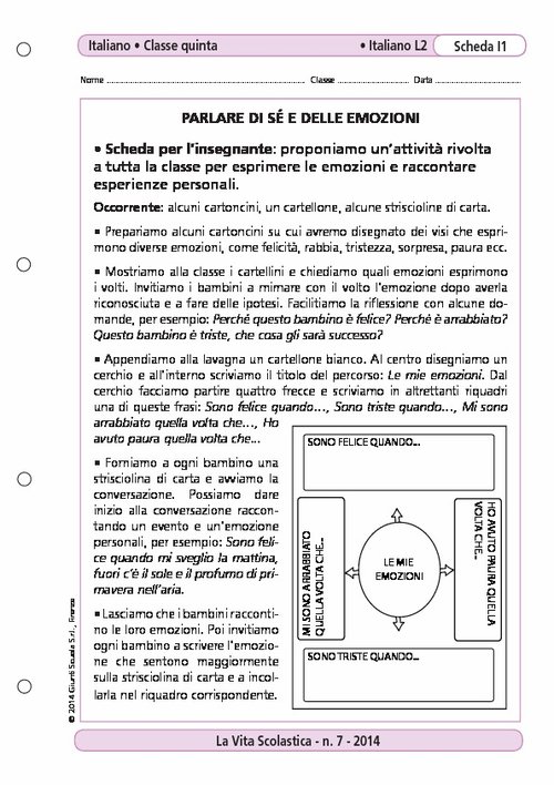 Parlare di sé e delle emozioni | Giunti Scuola Parlare di sé e delle emozioni | Giunti Scuola