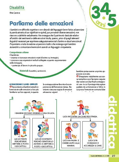 Parliamo delle emozioni | Giunti Scuola Parliamo delle emozioni | Giunti Scuola