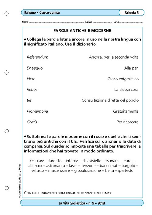 Parole antiche e moderne | Giunti Scuola