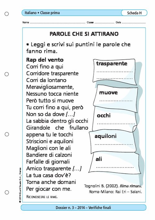 Parole che si attirano | Giunti Scuola Parole che si attirano | Giunti Scuola