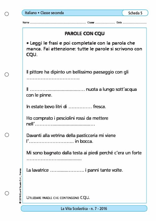 Parole con CQU | Giunti Scuola Parole con CQU | Giunti Scuola