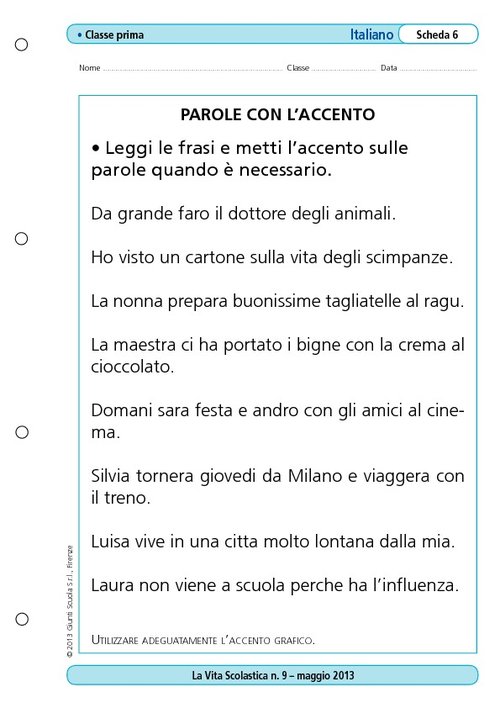 Parole con l'accento | Giunti Scuola Parole con l'accento | Giunti Scuola