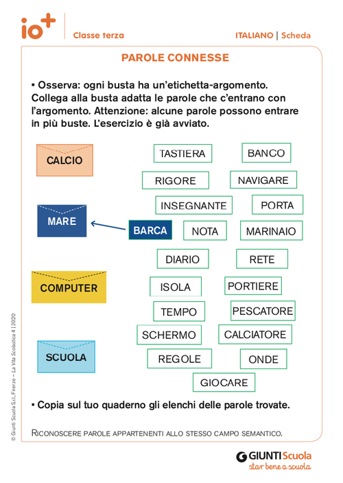 Parole connesse | Giunti Scuola