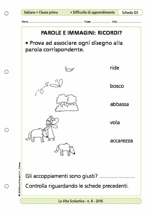 Parole e immagini: ricordi? | Giunti Scuola Parole e immagini: ricordi? | Giunti Scuola