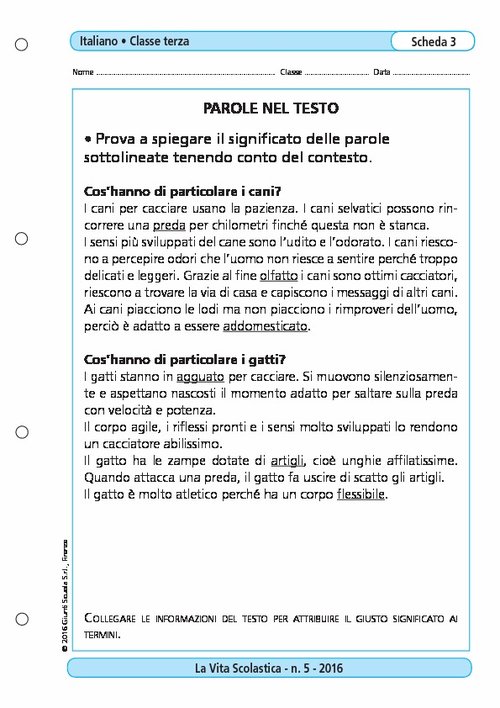 Parole nel testo | Giunti Scuola Parole nel testo | Giunti Scuola
