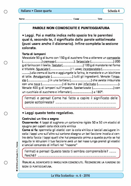 Parole non conosciute e punteggiatura | Giunti Scuola Parole non conosciute e punteggiatura | Giunti Scuola