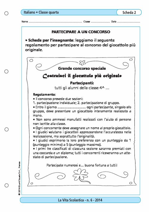 Partecipare a un concorso | Giunti Scuola Partecipare a un concorso | Giunti Scuola