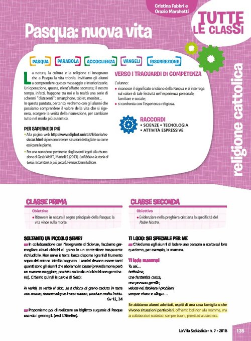 Pasqua: nuova vita | Giunti Scuola Pasqua: nuova vita | Giunti Scuola