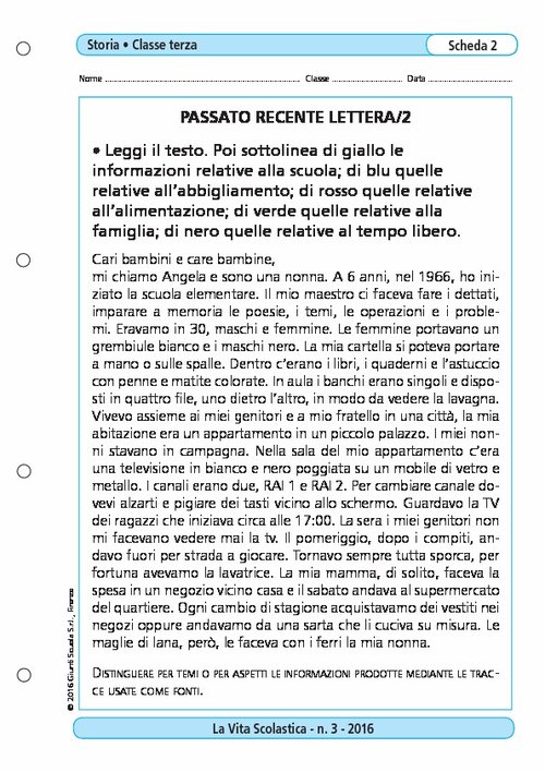 Passato recente lettera/2 | Giunti Scuola Passato recente lettera/2 | Giunti Scuola