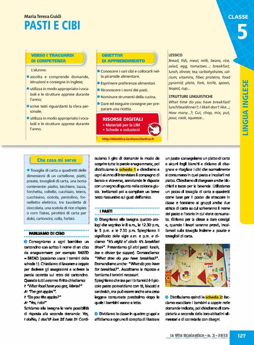 Pasti e cibi | Giunti Scuola Pasti e cibi | Giunti Scuola