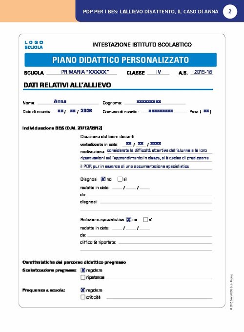 PDP per i BES: l'allievo disattento, il caso di Anna | Giunti Scuola PDP per i BES: l'allievo disattento, il caso di Anna | Giunti Scuola