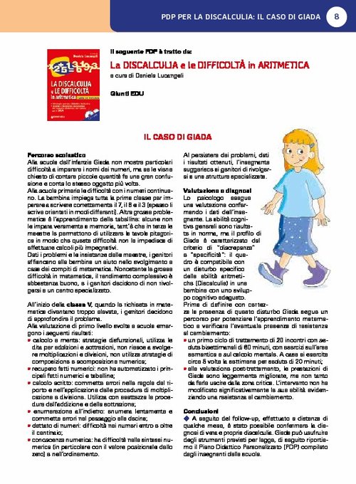 PDP per la Discalculia: il caso di Giada | Giunti Scuola PDP per la Discalculia: il caso di Giada | Giunti Scuola