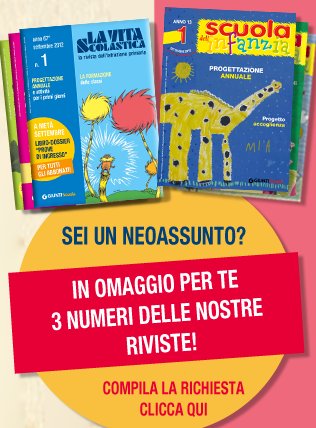 Per i neoassunti tre numeri in omaggio di "La Vita Scolastica" | Giunti Scuola Per i neoassunti tre numeri in omaggio di "La Vita Scolastica" | Giunti Scuola