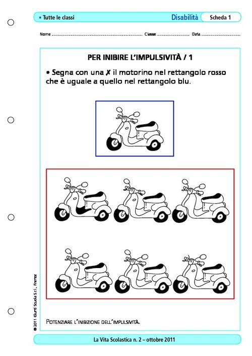 Per inibire l'impulsività/1 | Giunti Scuola Per inibire l'impulsività/1 | Giunti Scuola