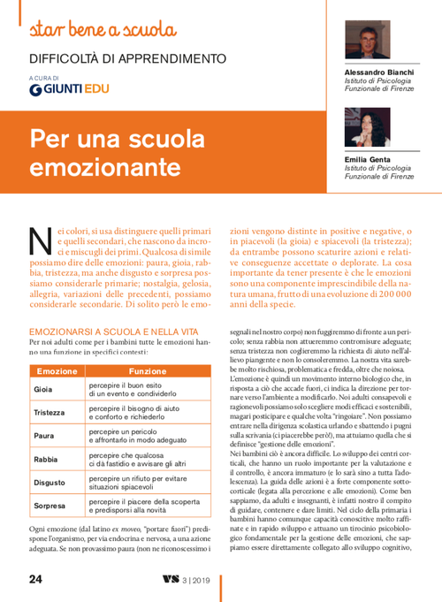 Per una scuola emozionante | Giunti Scuola Per una scuola emozionante | Giunti Scuola