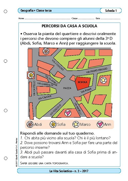 Percorsi da casa a scuola | Giunti Scuola Percorsi da casa a scuola | Giunti Scuola