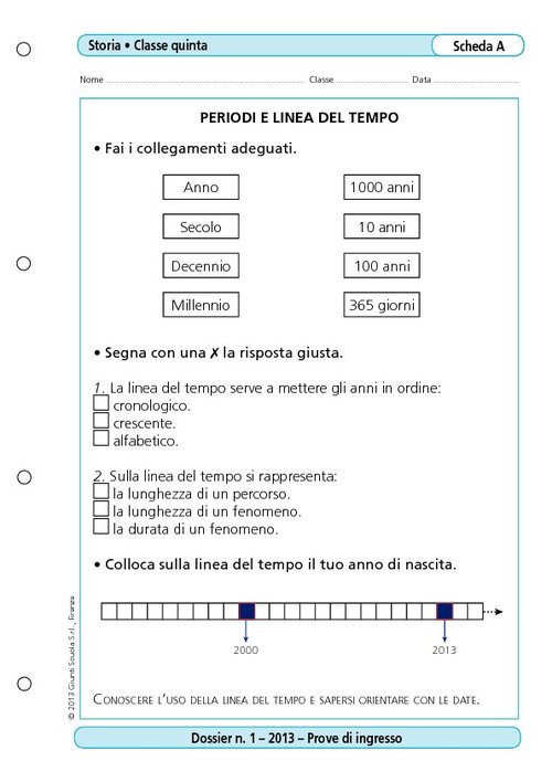 Periodi e linea del tempo | Giunti Scuola Periodi e linea del tempo | Giunti Scuola