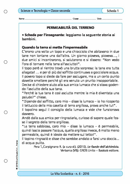 Permeabilità del terreno | Giunti Scuola Permeabilità del terreno | Giunti Scuola