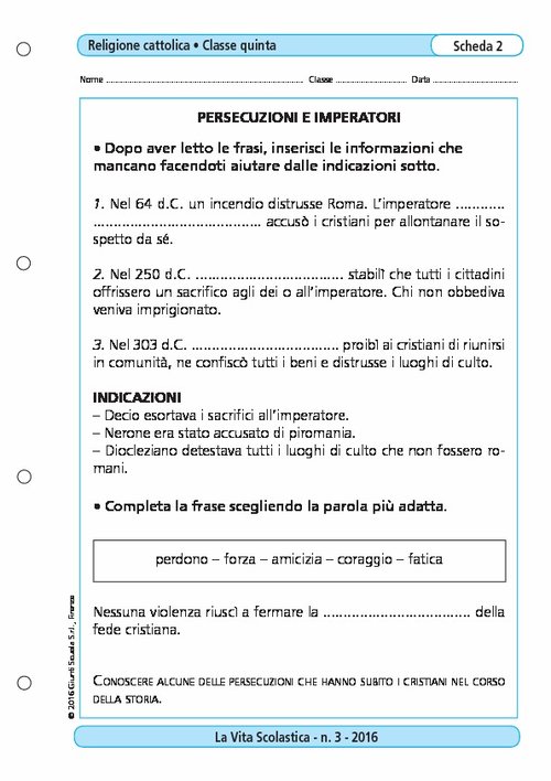 Persecuzioni e imperatori | Giunti Scuola Persecuzioni e imperatori | Giunti Scuola