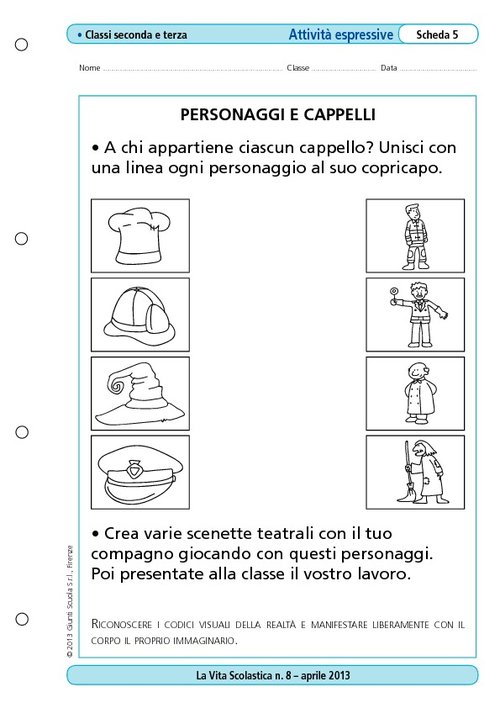 Personaggi e cappelli | Giunti Scuola Personaggi e cappelli | Giunti Scuola