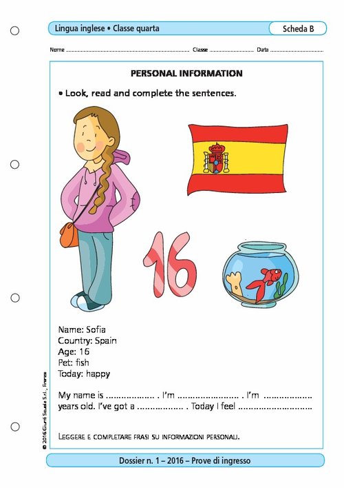 Personal information | Giunti Scuola Personal information | Giunti Scuola