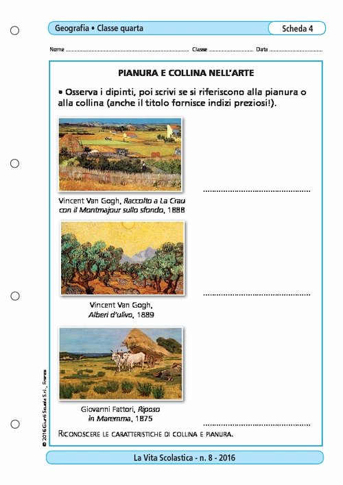 Pianura e collina nell'arte | Giunti Scuola Pianura e collina nell'arte | Giunti Scuola