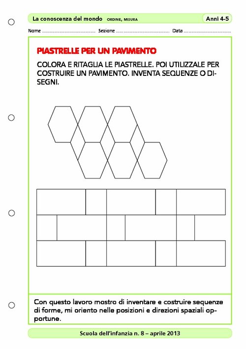 Piastrelle per un pavimento | Giunti Scuola Piastrelle per un pavimento | Giunti Scuola