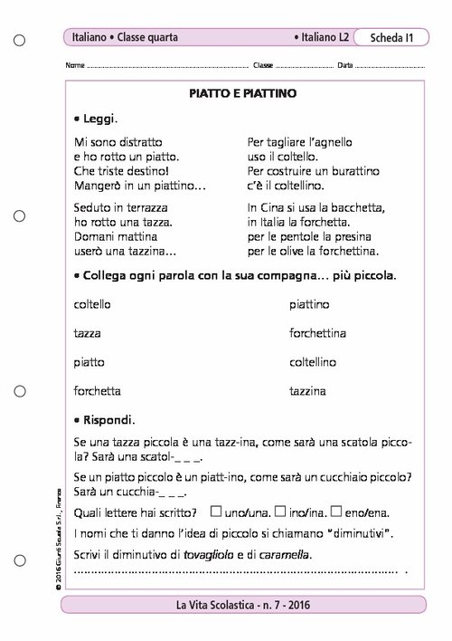 Piatto e piattino | Giunti Scuola Piatto e piattino | Giunti Scuola