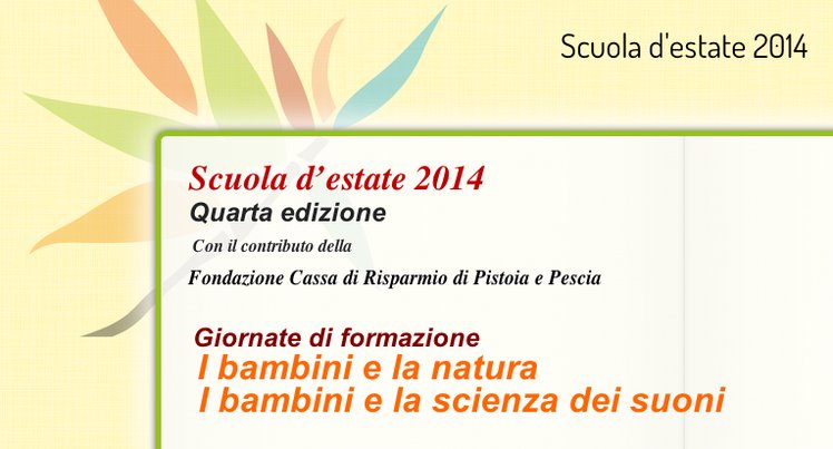 Pistoia - Giornate di formazione su bambini, natura e scienza dei suoni | Giunti Scuola Pistoia - Giornate di formazione su bambini, natura e scienza dei suoni | Giunti Scuola