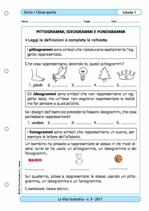 Pittogrammi, ideogrammi e fonogrammi | Giunti Scuola Pittogrammi, ideogrammi e fonogrammi | Giunti Scuola