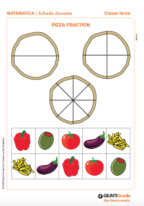 Pizza fraction | Giunti Scuola Pizza fraction | Giunti Scuola