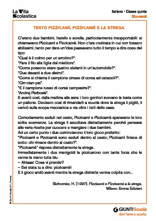 Pizzicamì, Pizzicamè e la strega | Giunti Scuola