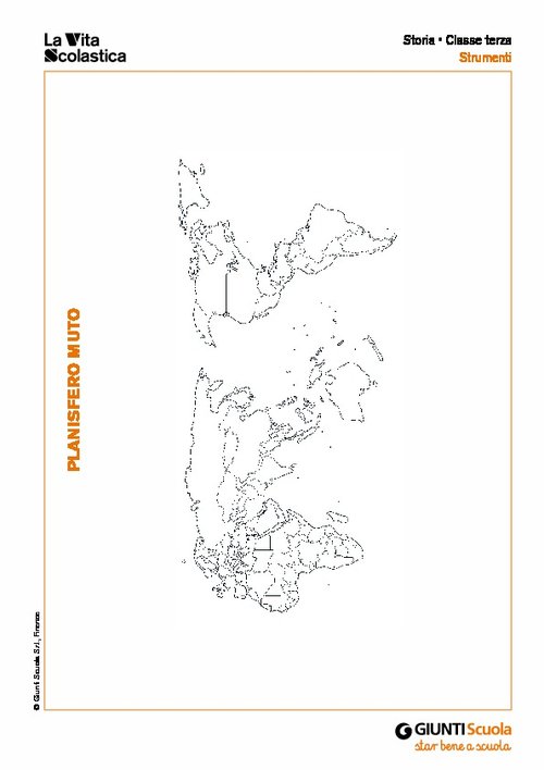 Planisfero muto | Giunti Scuola