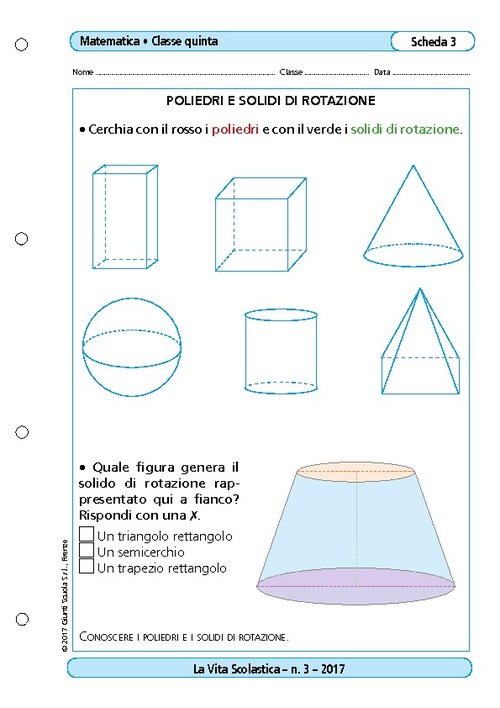 Poliedri e solidi di rotazione | Giunti Scuola Poliedri e solidi di rotazione | Giunti Scuola