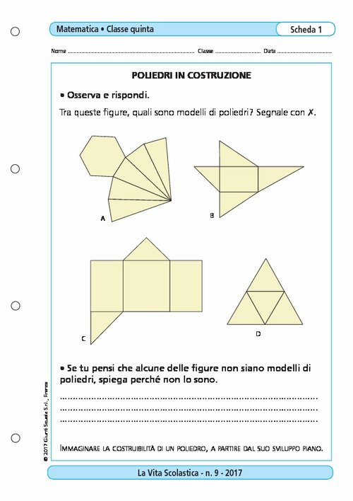 Poliedri in costruzione | Giunti Scuola