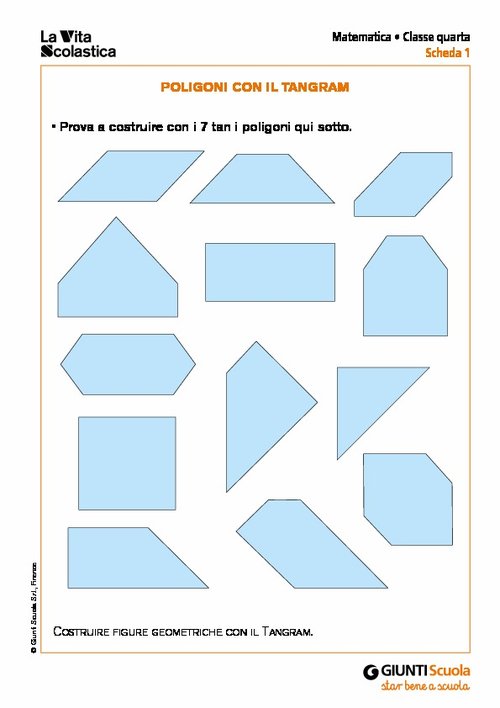 Poligoni con il Tangram | Giunti Scuola Poligoni con il Tangram | Giunti Scuola