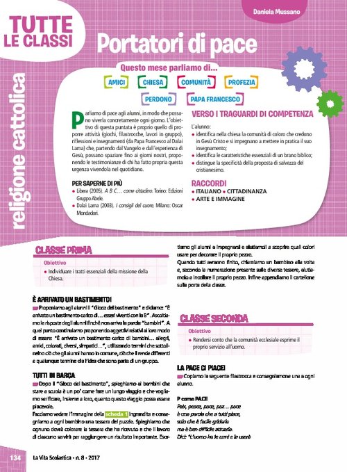 Portatori di pace | Giunti Scuola Portatori di pace | Giunti Scuola