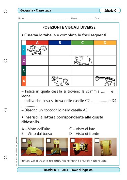 Posizioni e visuali diverse | Giunti Scuola Posizioni e visuali diverse | Giunti Scuola