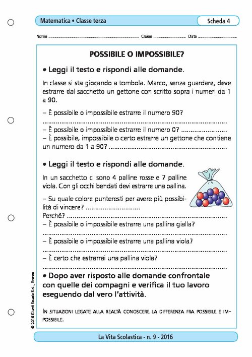 Possibile o impossibile? | Giunti Scuola Possibile o impossibile? | Giunti Scuola