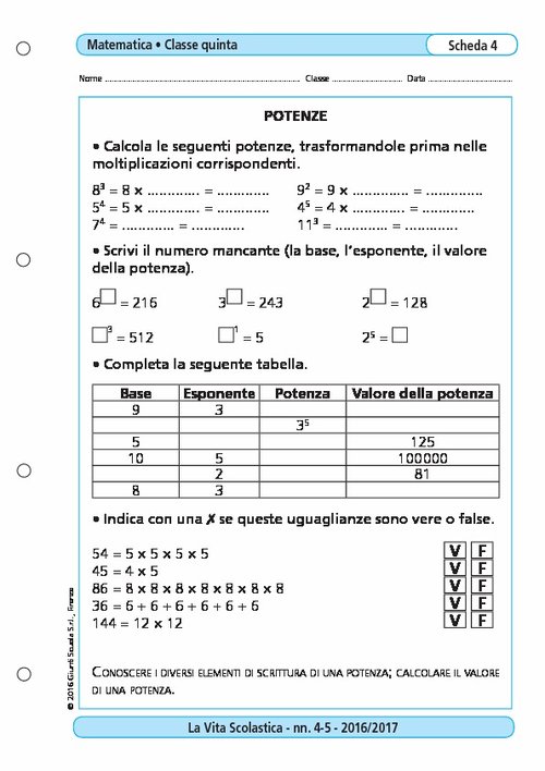Potenze | Giunti Scuola Potenze | Giunti Scuola