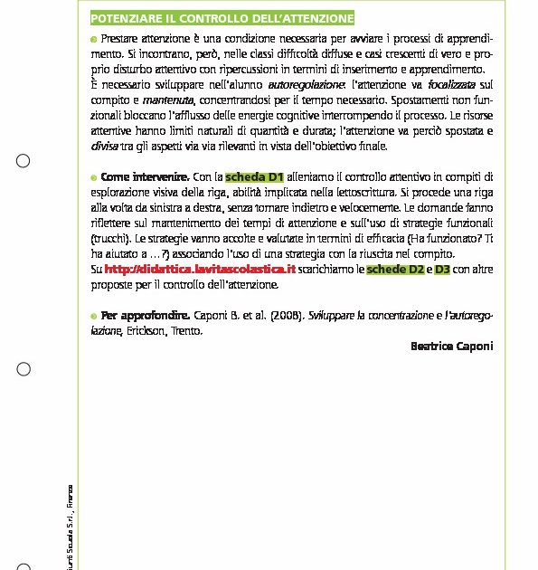 Potenziare Il Controllo Dell attenzione Potenziare Il Controllo Dell 