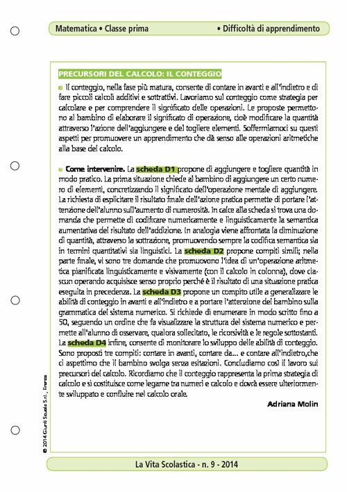 Precursori del calcolo: il conteggio | Giunti Scuola Precursori del calcolo: il conteggio | Giunti Scuola