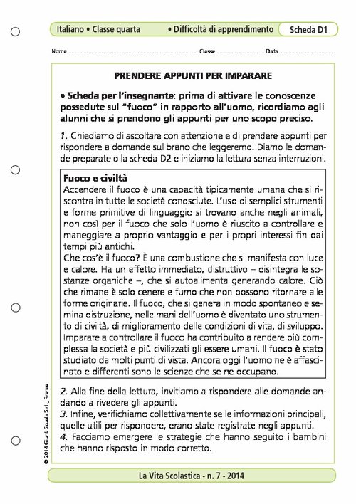 Prendere appunti per imparare | Giunti Scuola Prendere appunti per imparare | Giunti Scuola