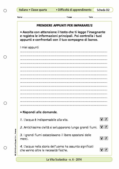Prendere appunti per imparare/2 | Giunti Scuola Prendere appunti per imparare/2 | Giunti Scuola