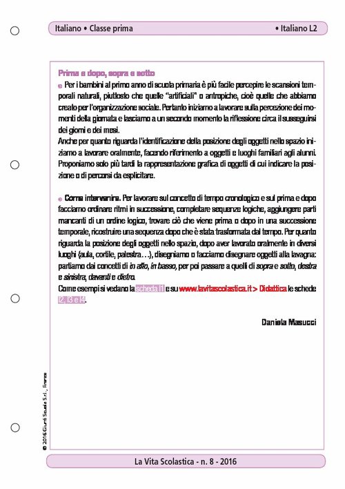 Prima e dopo, sopra e sotto | Giunti Scuola Prima e dopo, sopra e sotto | Giunti Scuola