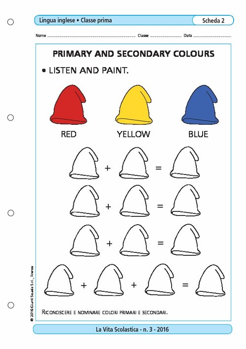 Primary and secondary colours | Giunti Scuola Primary and secondary colours | Giunti Scuola