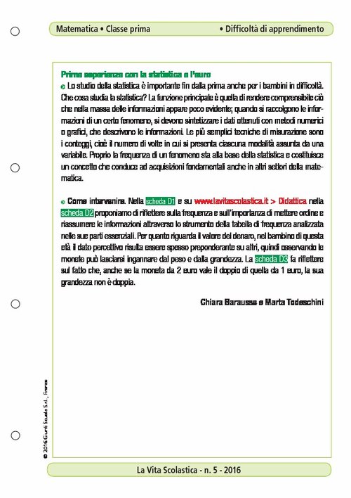 Prime esperienze con la statistica e l'euro | Giunti Scuola Prime esperienze con la statistica e l'euro | Giunti Scuola
