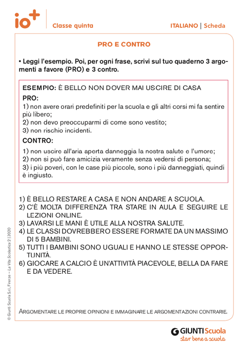 Pro e contro | Giunti Scuola Pro e contro | Giunti Scuola